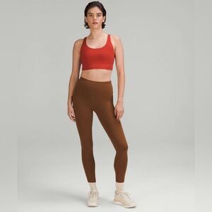 Wunder train leggings with pockets in roasted brown 25”